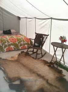Glamping tents in Colorado
