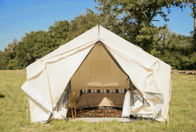 Outdoors Geek glamping package for two