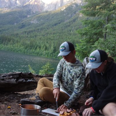 Pair cooking while camping