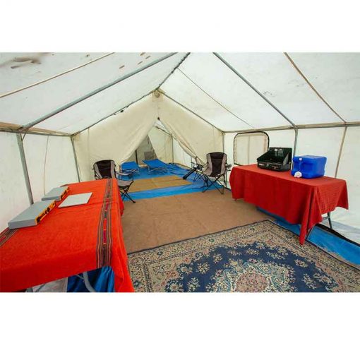 Wall Tent interior Furnished View