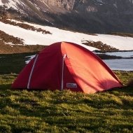 tent in a valley