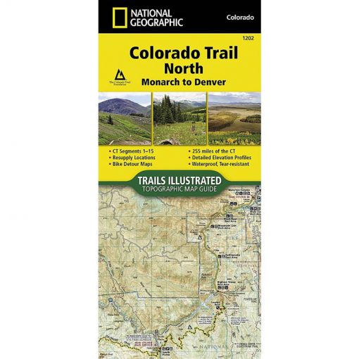 National Geographic Colorado Trail North Map 1202