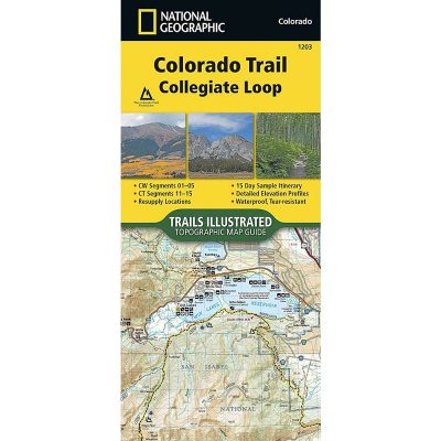 National Geographic Colorado Trail Collegiate Loop 1203 Map