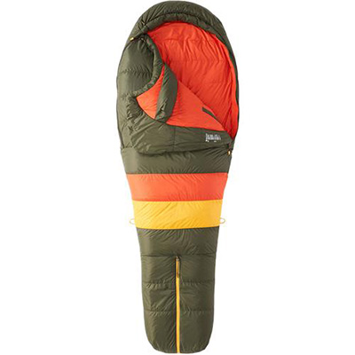 30 degree sleeping bag black yellow red