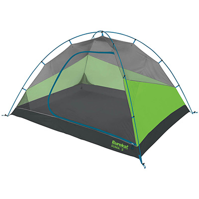 grey and green 3 person tent