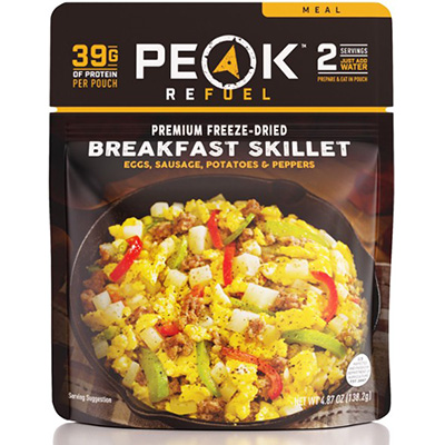 front of packaging for breakfast skillet