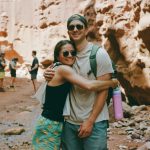 Moab couples backpacking image